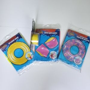 Splash Ring (2)Yellow And Sea Horse/ Swim Arm Band